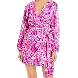 Wayf Faux Wrap Mini Dress